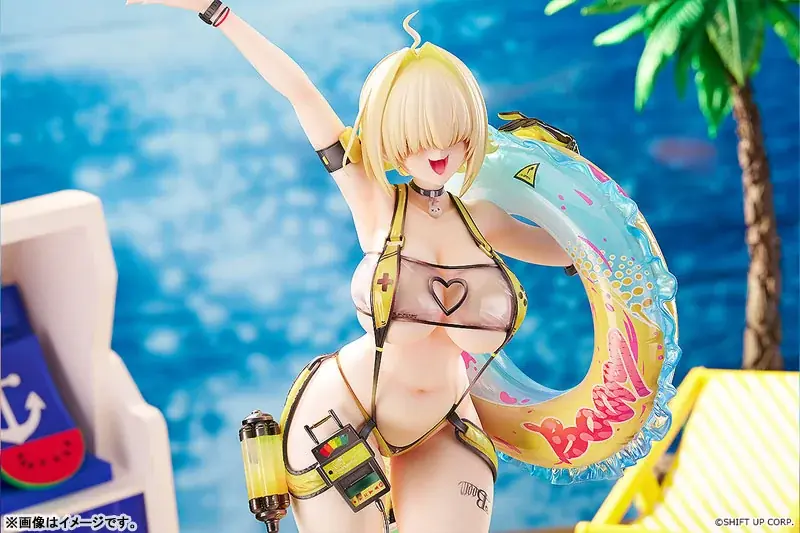 『勝利の女神：NIKKE』より、「エレグ」のフィギュアが水着姿で登場。あみあみにて予約受付中。 画像 11