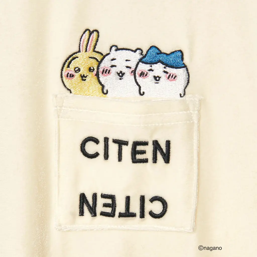 「ちいかわ」「CITEN（シテン）」スペシャルコレクション発売。ルームウェアやバッグ、ポーチなど全6型を展開 「ちいかわ」のかわいさを「CITEN」らしい日常に落とし込んだラインナップ 画像 6