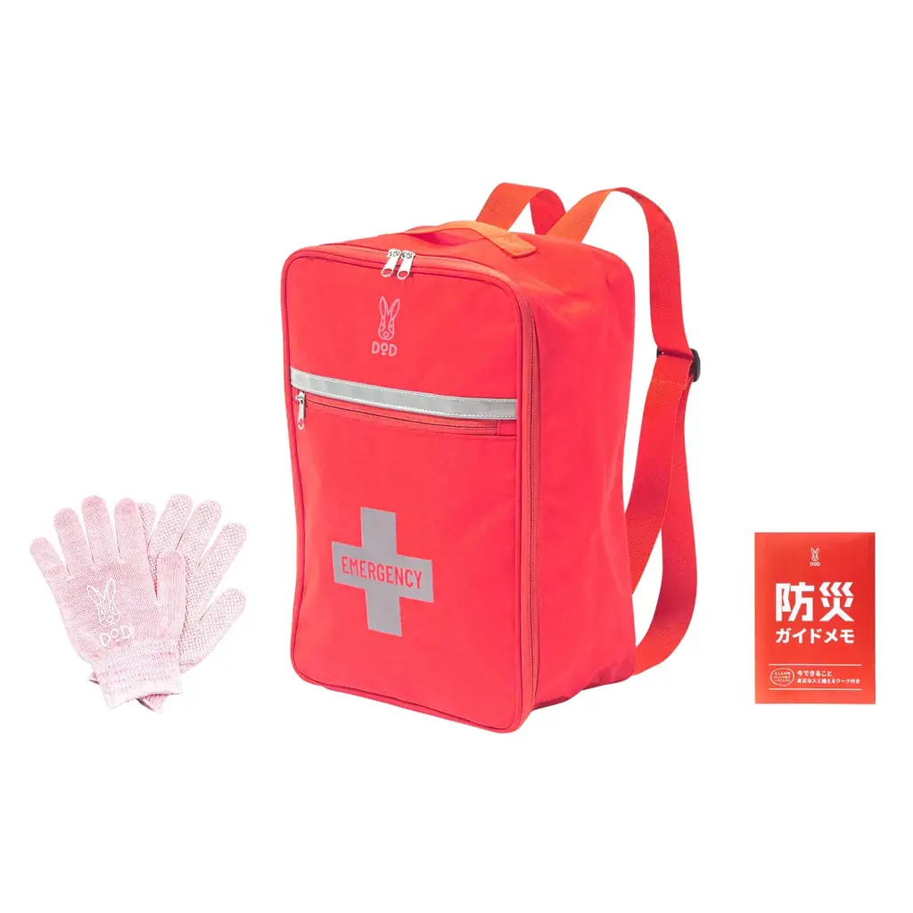 中身は自分で選ぶDODの防災バッグS/M発売