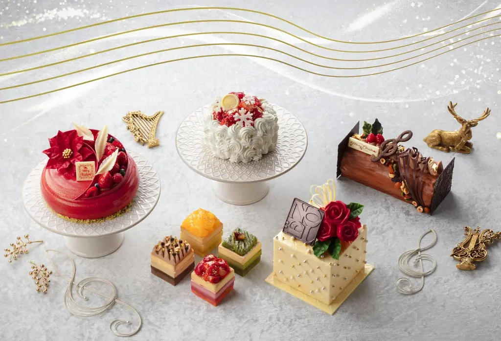 【グランドプリンスホテル新高輪】まるごと食べられるギフトボックス型ケーキや、人と人との想いが響き合う「Harmony」を表現したブッシュ・ド・ノエルなど、4種のクリスマスケーキの予約受付を開始 画像 1