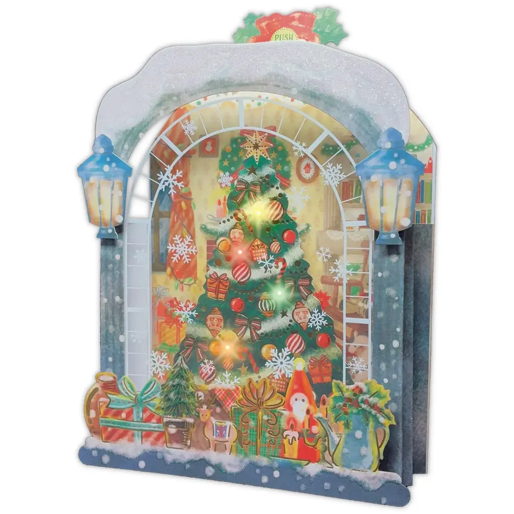 光る・鳴る・飾れる！ ホリデーギフトにも最適なクリスマスオルゴールカードが日本ホールマークから発売 画像 2