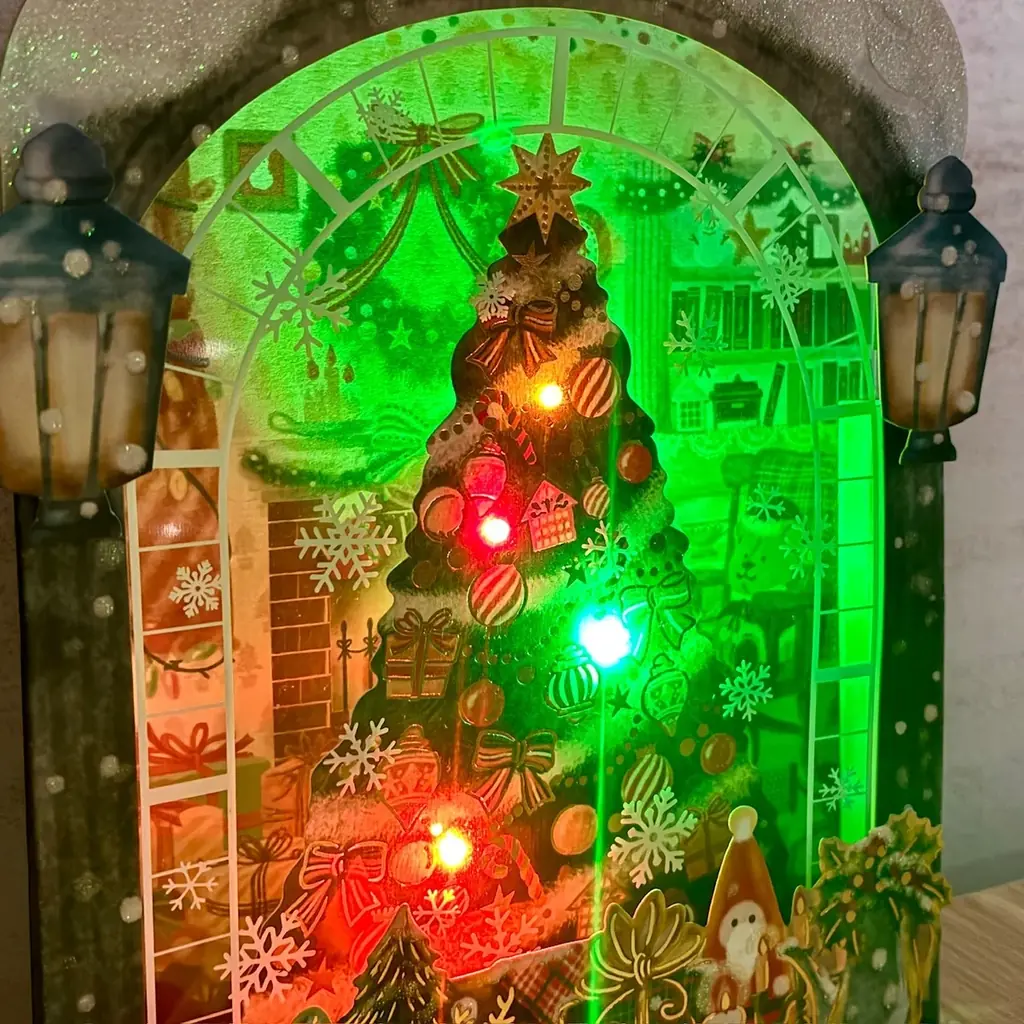 光る・鳴る・飾れる！ ホリデーギフトにも最適なクリスマスオルゴールカードが日本ホールマークから発売 画像 3