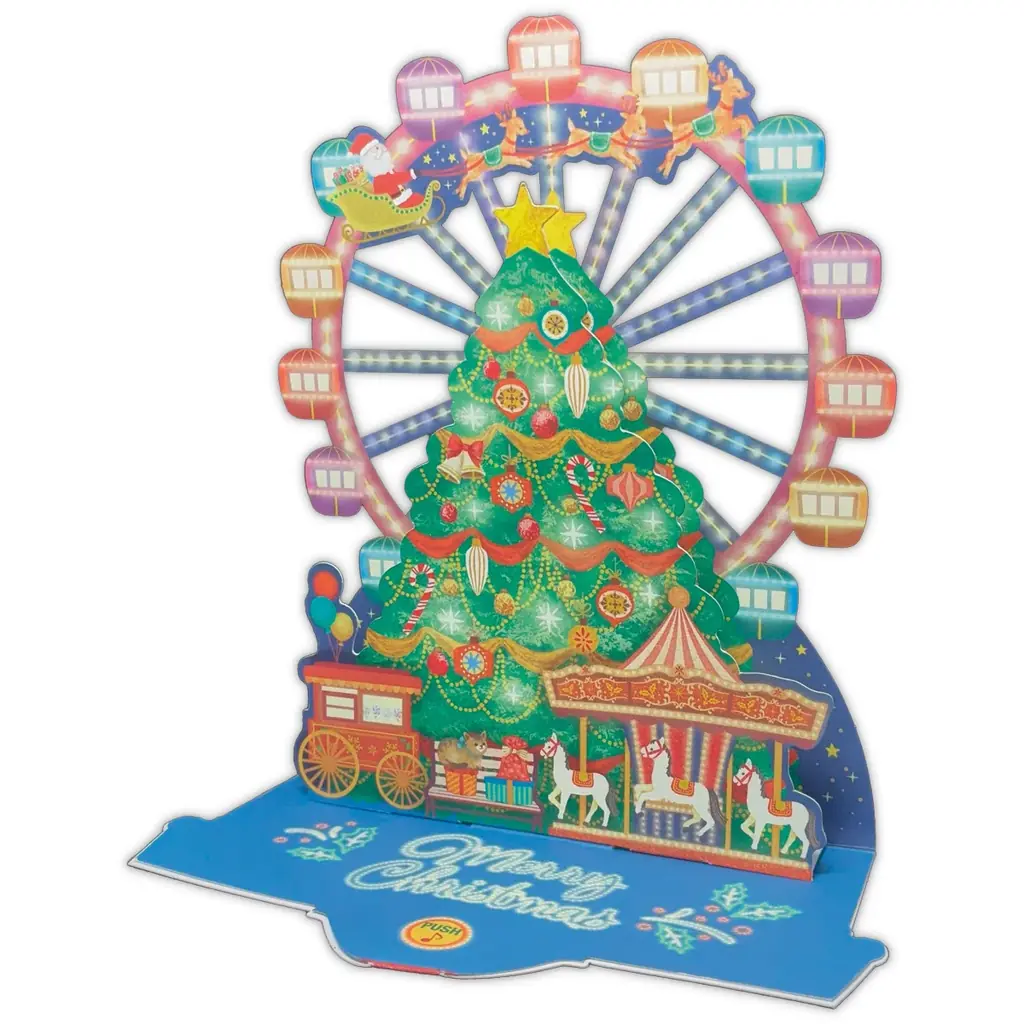 光る・鳴る・飾れる！ ホリデーギフトにも最適なクリスマスオルゴールカードが日本ホールマークから発売 画像 6