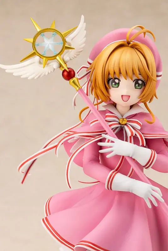 『カードキャプターさくら クリアカード編』より、「木之本桜」がピンクのコスチューム姿でフィギュア化。あみあみにて予約受付中。 画像 10