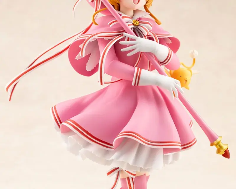 『カードキャプターさくら クリアカード編』より、「木之本桜」がピンクのコスチューム姿でフィギュア化。あみあみにて予約受付中。 画像 13