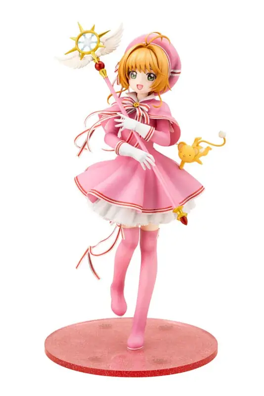 『カードキャプターさくら クリアカード編』より、「木之本桜」がピンクのコスチューム姿でフィギュア化。あみあみにて予約受付中。 画像 18