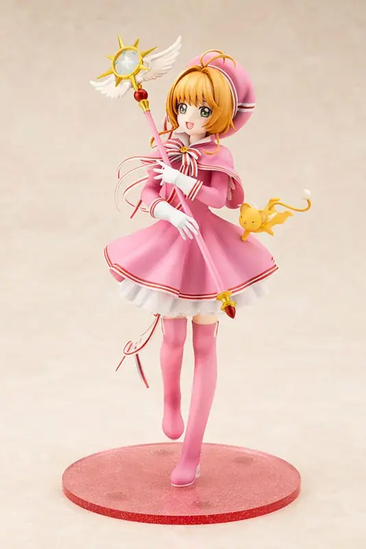『カードキャプターさくら クリアカード編』より、「木之本桜」がピンクのコスチューム姿でフィギュア化。あみあみにて予約受付中。 画像 4