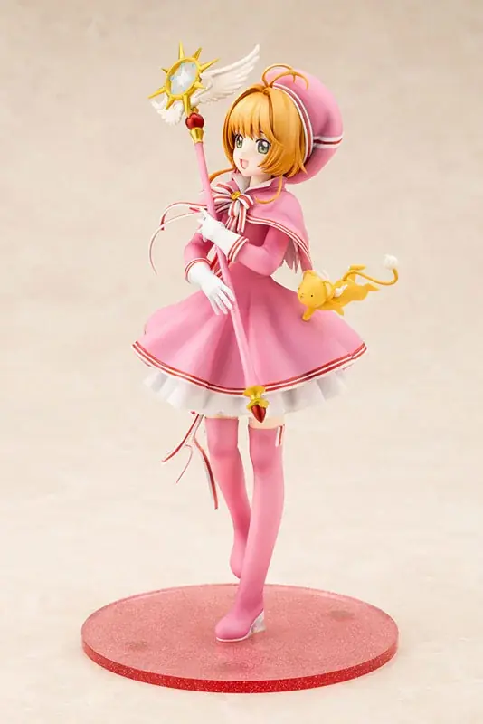 『カードキャプターさくら クリアカード編』より、「木之本桜」がピンクのコスチューム姿でフィギュア化。あみあみにて予約受付中。 画像 5