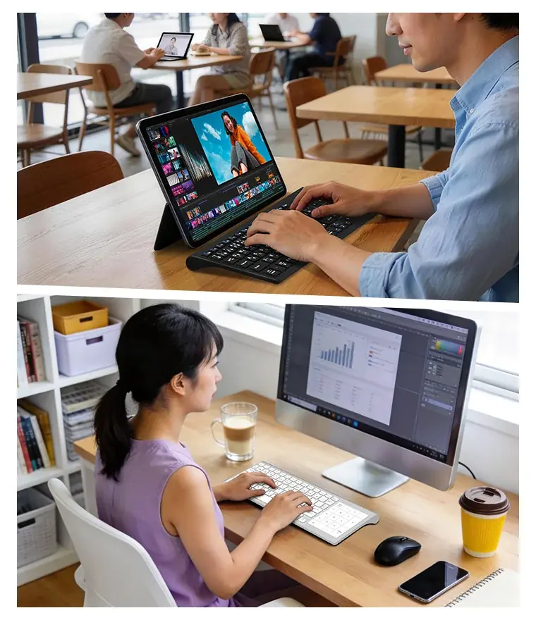 「テンキーが、必要なときだけ現れる。」タッチパッドと数字入力を1秒で切り替え！3in1仕様の「日本語配列ワイヤレスキーボード」がTIKTOKショップで登場 画像 10