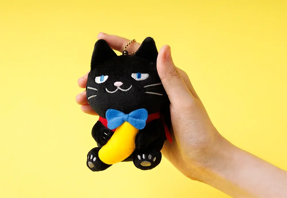 【東京ばな奈】秋冬限定！チョコバナナ味の黒猫「ぶにゃんこ」が登場。東京土産にぴったりなエコバッグやマスコットなど新作グッズ全７種も 画像 13