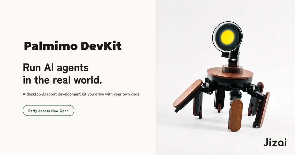 Jizai、AIエージェントに身体を与える卓上型AIロボット「Palmimo DevKit（パルミーモ デブキット）」の先行販売を開始 画像 6