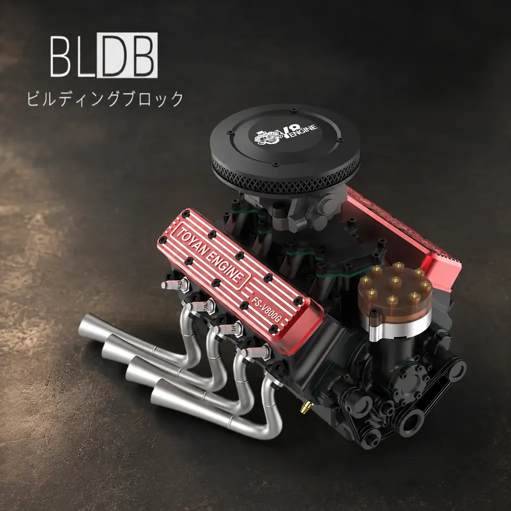 TOYAN 1/10スケール V8（28cc）実働組立キット｜ベストカレンダー