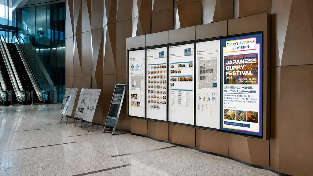 【虎ノ門ヒルズ×PR TIMES】一次情報で街の活性化を図る、新コラボ始動。入居企業プレスリリースと施設内デジタルサイネージを連携 画像 6