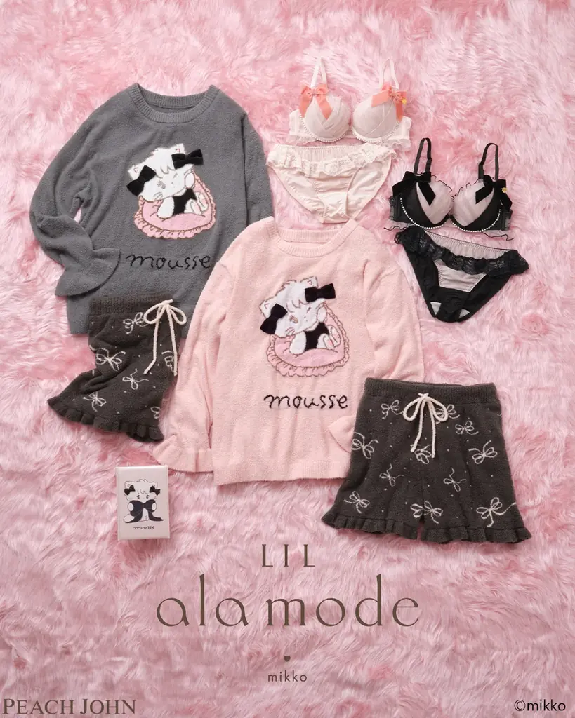 【PEACH JOHN】人気イラストレーター・mikkoが描く「Lil ala mode（リルアラモード）」と初のコラボレーションアイテムを発売＜9月9日（水）＞ 画像 2