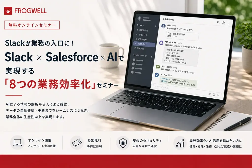 9月11日開催｜Slackを入口にSalesforce連携の8活用例