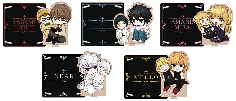 『DEATH NOTE』の描き起こしミニキャラや原作イラストを使用した新商品を9月11日発売！　アニメイト一部店舗では、特典がもらえるフェアを開催 画像 2