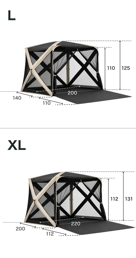「テントの中に入ると、景色が見えない」を変える。360°パノラマビュー×約10秒設営を実現したプレミアムシェルター新登場｜9月4日～楽天スーパーSALEで半額 画像 17