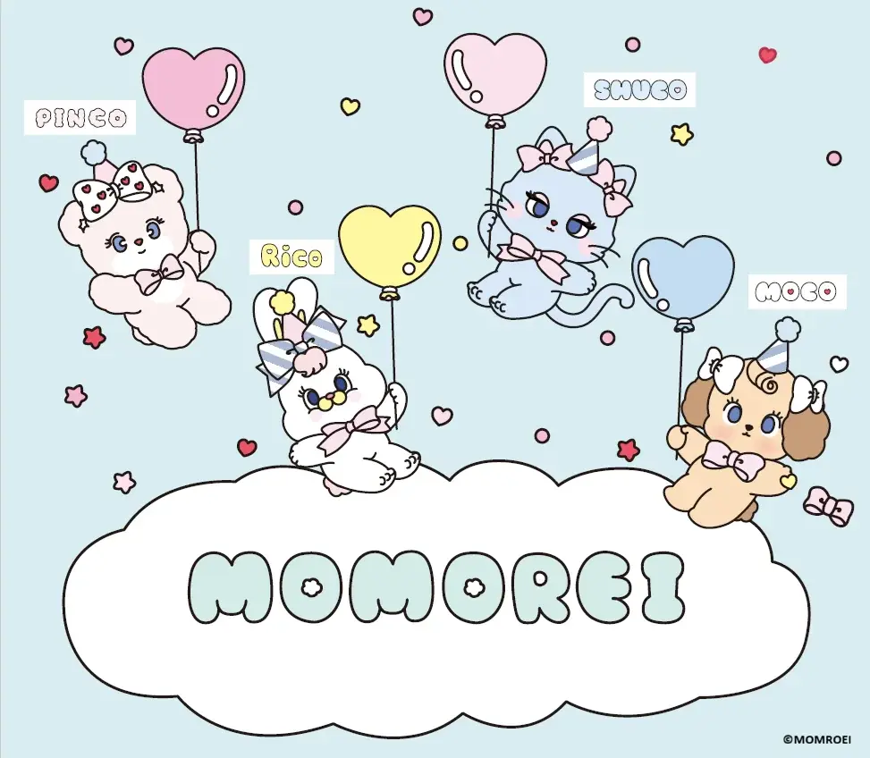 お友達やご家族を誘って食べ放題にチャレンジ！韓国発の大人気キャラクター  「MOMOREI」がかっぱ寿司の食べ放題とコラボ描き下ろし缶バッジをおひとり様につき1つプレゼント 画像 3
