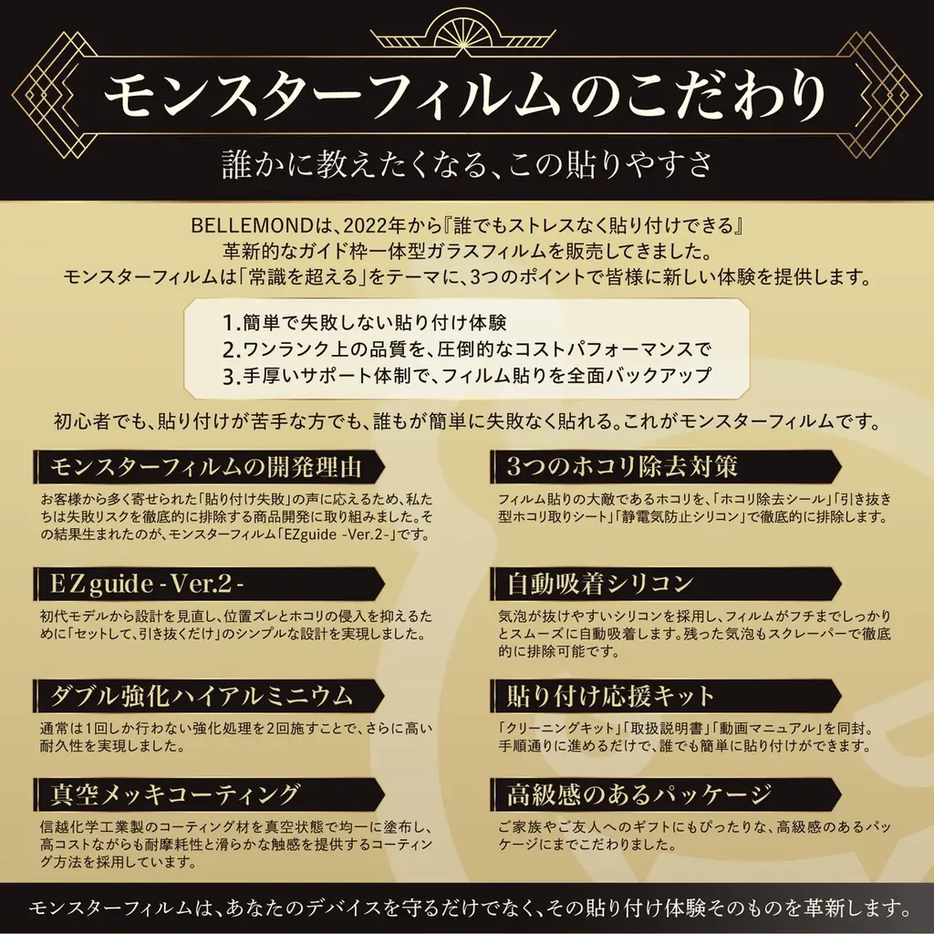 照明の下でも、太陽の下でも、白くならない。AR＝アンチリフレクションの『モンスターフィルム』、新型アイフォン18対応で新登場 画像 13