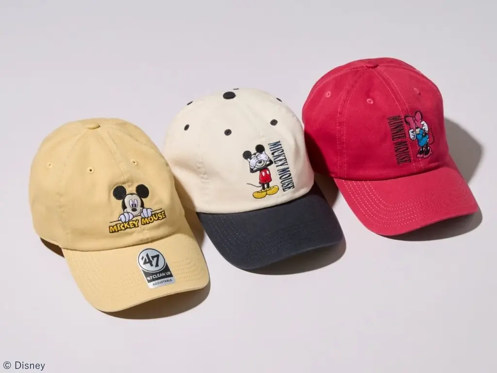 ’47×ディズニー、刺繍の新作キャップ全15型が登場