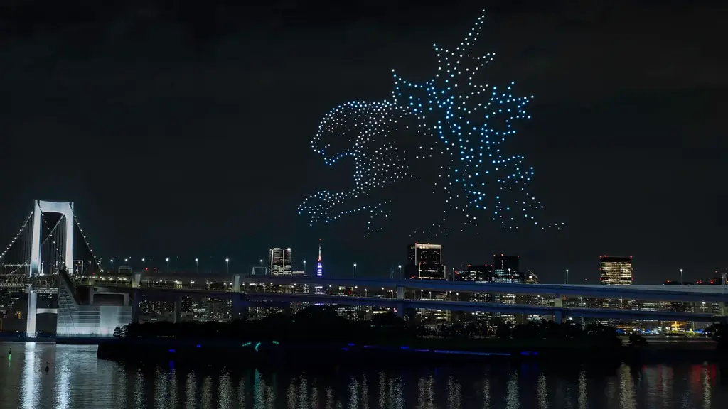 【イベントレポート】秋空に巨大な月と人気ゲーム・アニメ・映画などのキャラクターが集結！大型ドローンショー「ODAIBA DRONE SHOW 2026」を開催しました 画像 7