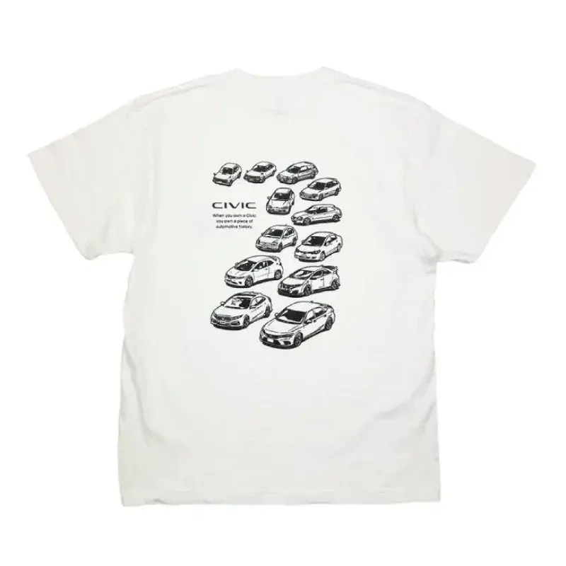 Honda シビックの歴代モデル「シビック ヒストリー」Tシャツ（新カラー）が「成田空港ターミナル2」で取り扱い決定！ 画像 7
