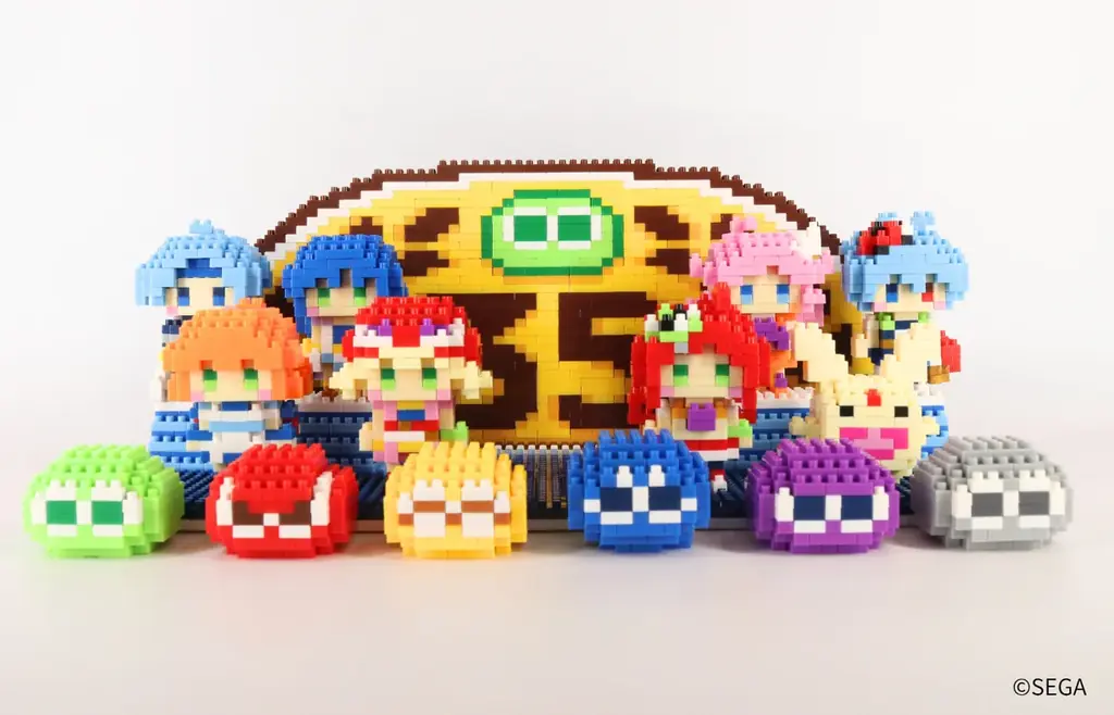 35周年を迎える『ぷよぷよ』とミタクルブロックがコラボ！アルル、カーバンクルたち8キャラクターや「ぷよ」がドット絵調のブロックフィギュアになって登場。 画像 3