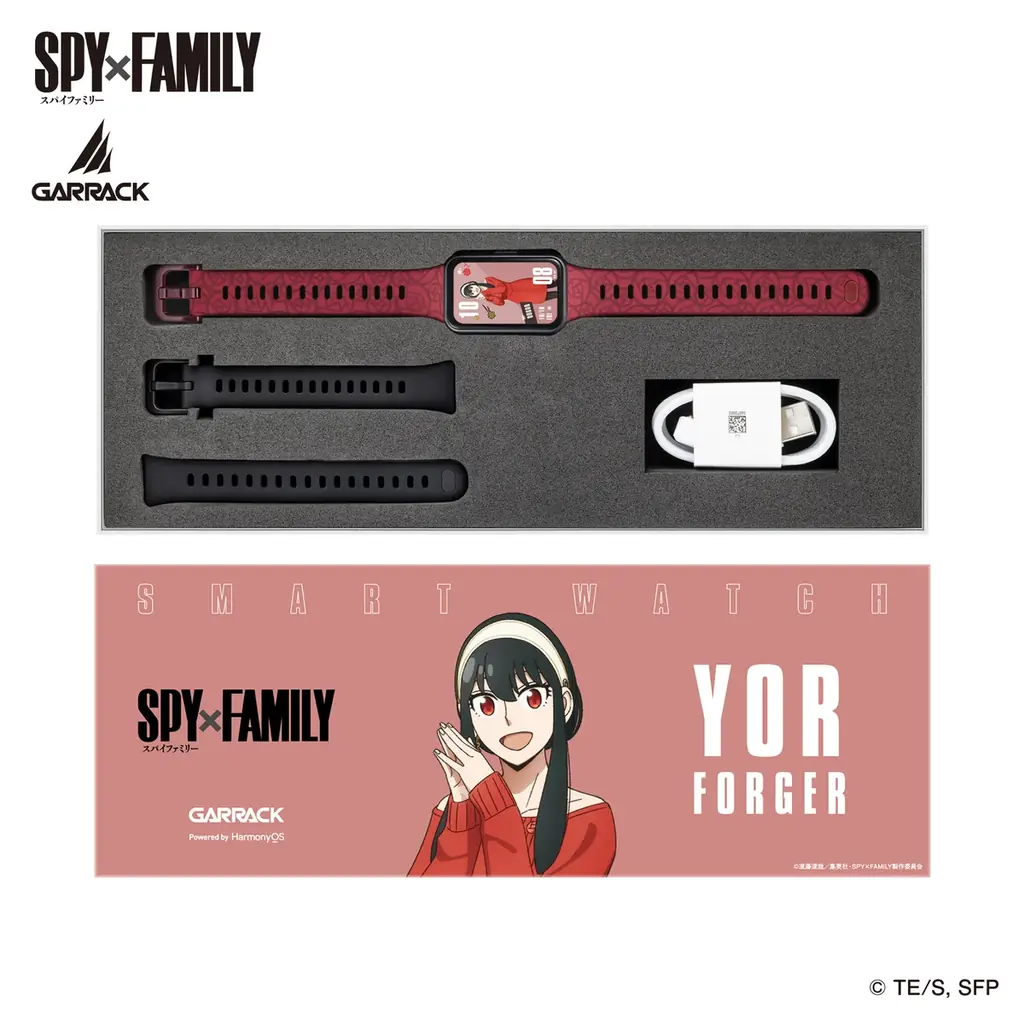 GARRACKからTVアニメ『SPY×FAMILY』のスマートウォッチが登場。ロイド、アーニャ、ヨル、ボンドをイメージした4モデルを、9月11日(金)に予約開始、9月30日(水)に一般発売します。 画像 18