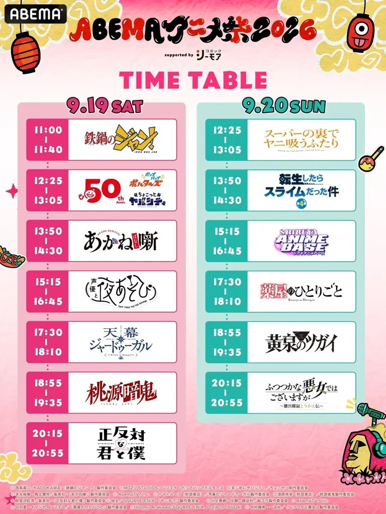 「ABEMAアニメ祭」にオリジナルフードや、『声優と夜あそび』『GOALOUS5』オリジナルグッズが登場！グッズ＆フードラインナップ、当日マップを公開！ 画像 8