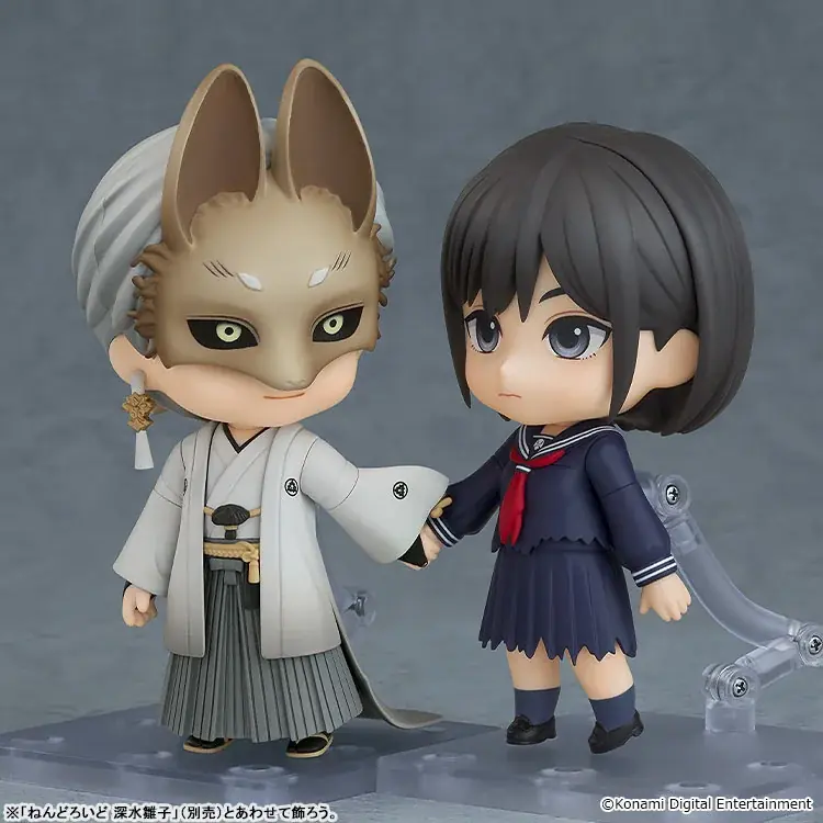 サイコロジカルホラーゲーム『SILENT HILL f』より、「深水雛子」「狐面の男」がねんどろいどになって登場。あみあみにて、それぞれ予約受付中。 画像 1