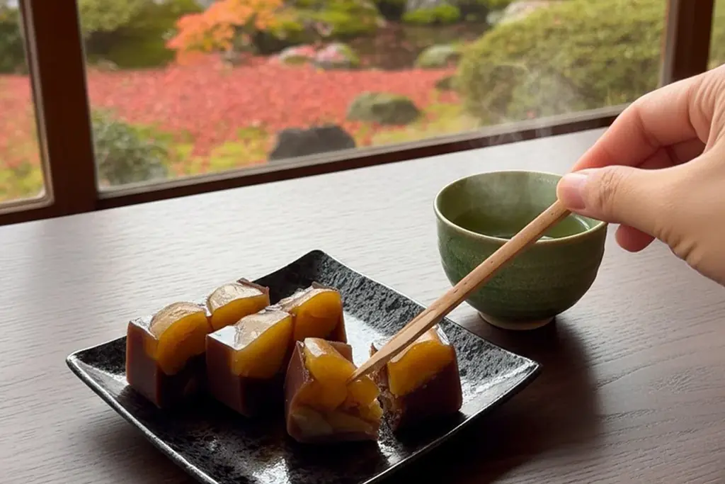 【秋彼岸限定】圧巻の栗ざんまい！13個もの大粒栗を使用し、蒸篭で蒸し上げる“本物“の  味わい「生栗むし羊羹」が今年も登場！ 画像 14