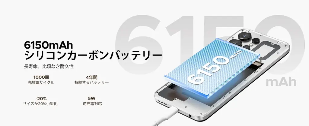 【Amazonタイムセール】6.56インチ90Hz大画面・Android16搭載・24GB RAM＋64GB ROM(2TB拡張)＆6150mAhの「Note56X」が16,900円 画像 7