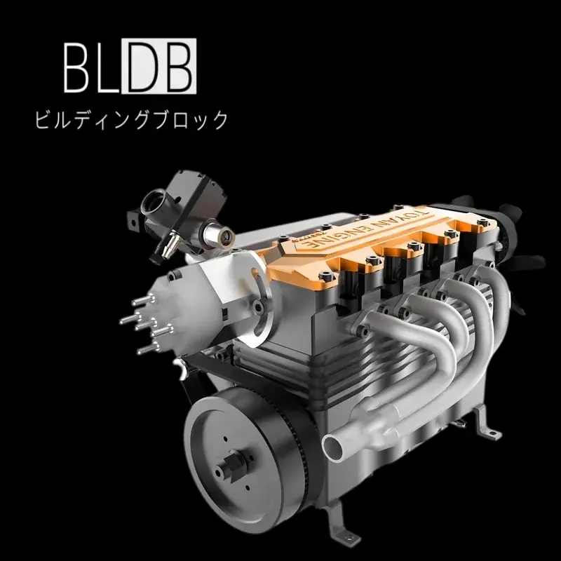 TOYAN実働14cc直列4気筒エンジン組立キット発売