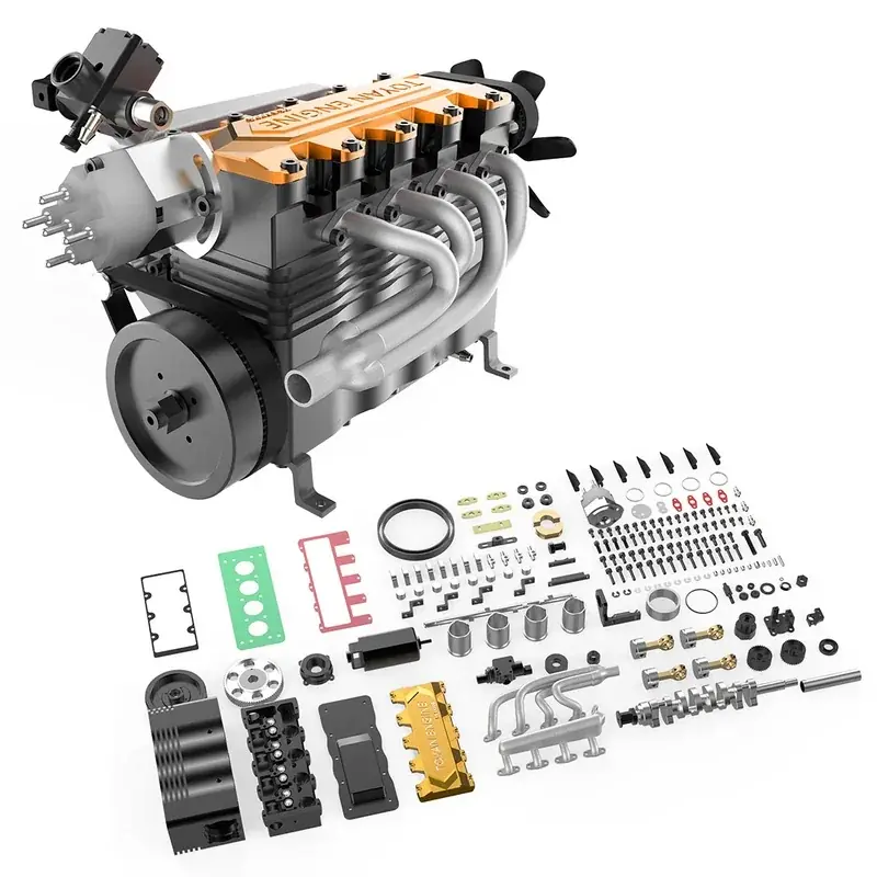 14cc直列4気筒を組み、始動し、調整する。BLDB、実動ガソリンエンジン「TOYAN FS-L400BGC」を発売 画像 4