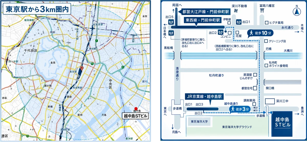 東日印刷本社「越中島STビル」最上階を全面リニューアル ～最大天井高3.7mのスケルトン仕様×三面ガラス張りの開放的なオフィス空間 画像 3