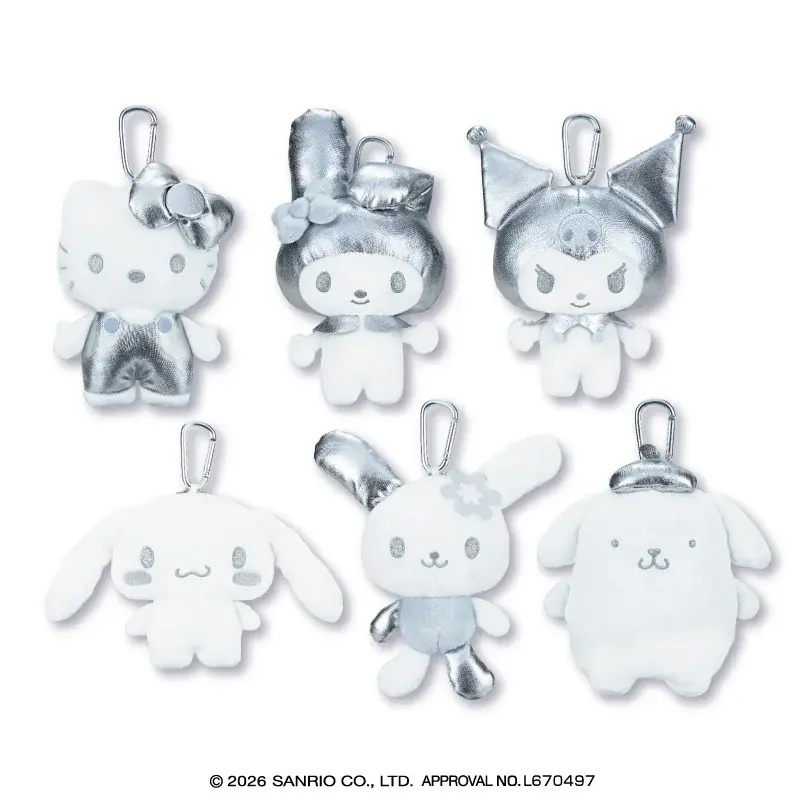 『サンリオキャラクターズ』のスタイリッシュな“シルバーシリーズ”が登場メタリックな輝きが目を引く「がま口ポーチ」と「フェイスマスコット」を９月18日（金）よりモーリーファンタジー・PALOにて展開開始 画像 2