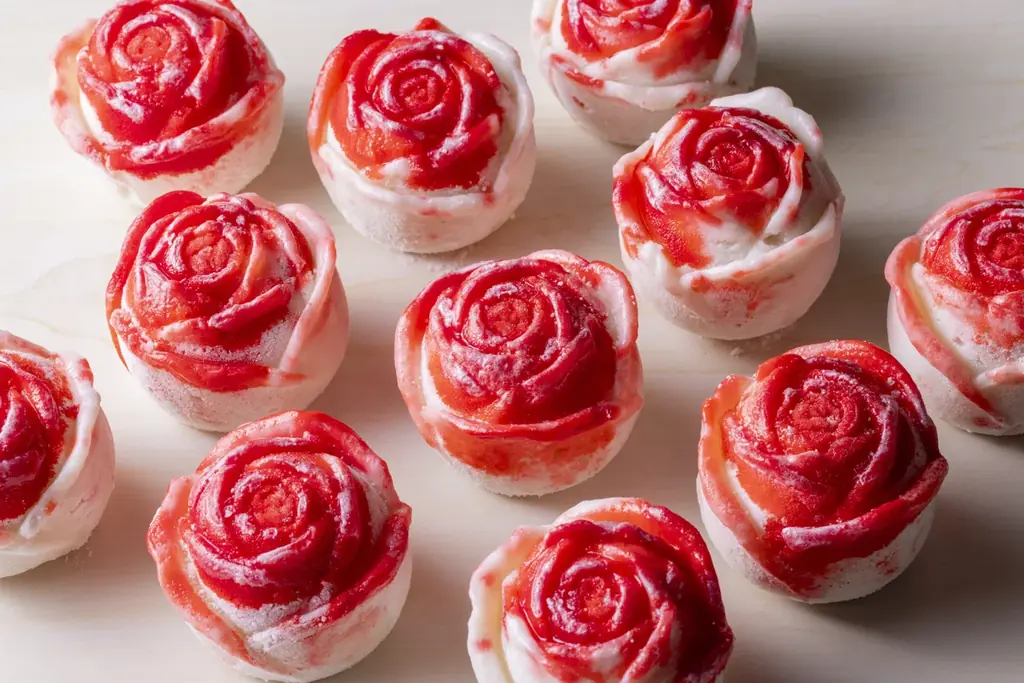 高島屋の象徴であり、横浜市の市花「薔薇」を和菓子に。弁才天が横浜高島屋限定の「薔薇いちご大福」「薔薇わらび餅」を発売 画像 3