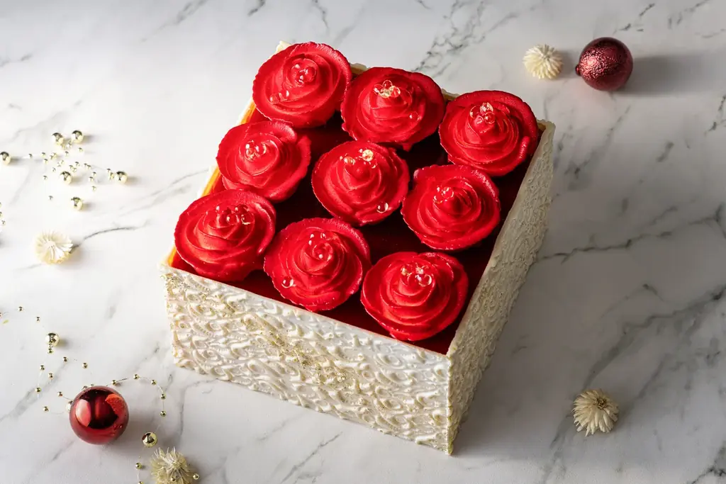 【新横浜プリンスホテル】クリスマスケーキコレクション2026－咲き誇る花々の美しさを閉じ込めた3種類をラインナップ 画像 2