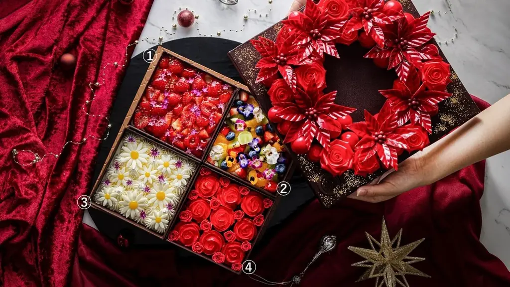 【新横浜プリンスホテル】クリスマスケーキコレクション2026－咲き誇る花々の美しさを閉じ込めた3種類をラインナップ 画像 5