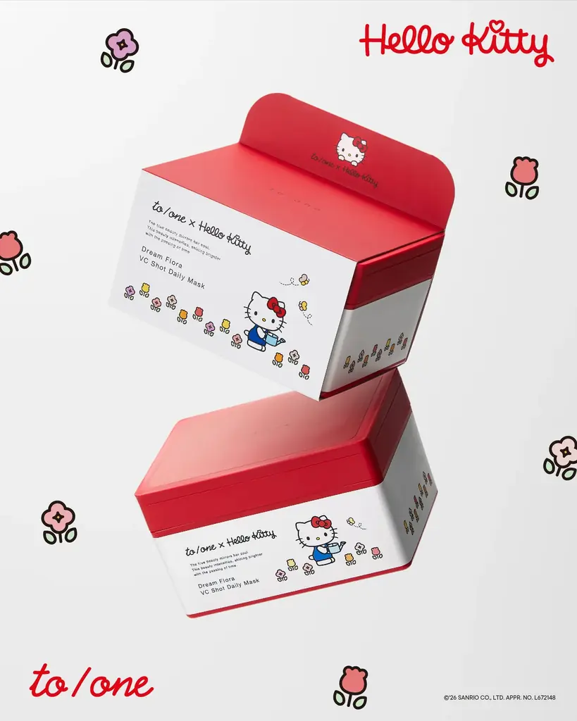 【to/one(トーン) × Hello Kitty】初コラボレーションが実現！“花に水をあげるように”肌と心を育む、限定スキンケアコレクションが登場〈2026年10月23日(金)〉 画像 4