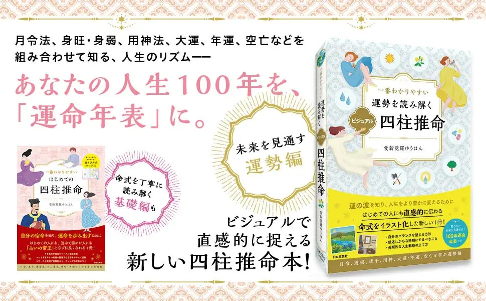 難解な四柱推命を“景色”で読み解き、100年の運勢を可視化！『一番わかりやすい 運勢を読み解く ビジュアル四柱推命』9/25発売 画像 2