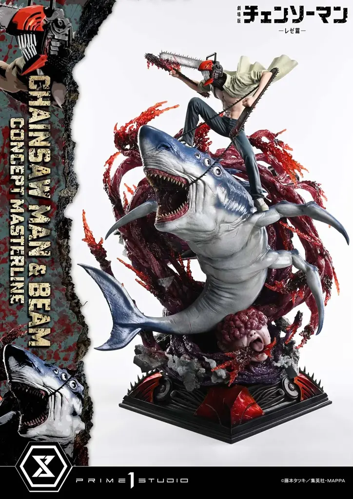 高速バトルを表現！劇場版『チェンソーマン レゼ篇』から、「チェンソーマン＆ビーム」の1/6スケールスタチューが登場 画像 3