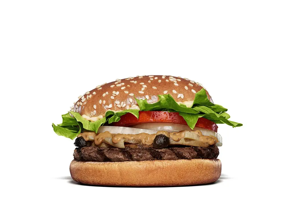 バーガーキング® から秋の風物詩バーガー「マッシュルームワッパー® 」が今年も復活発売！贅沢な4種のきのこと直火焼きのビーフにクリーミーな「プレミアムペッパーマヨソース」を使用した秋の定番を楽しもう！ 画像 4