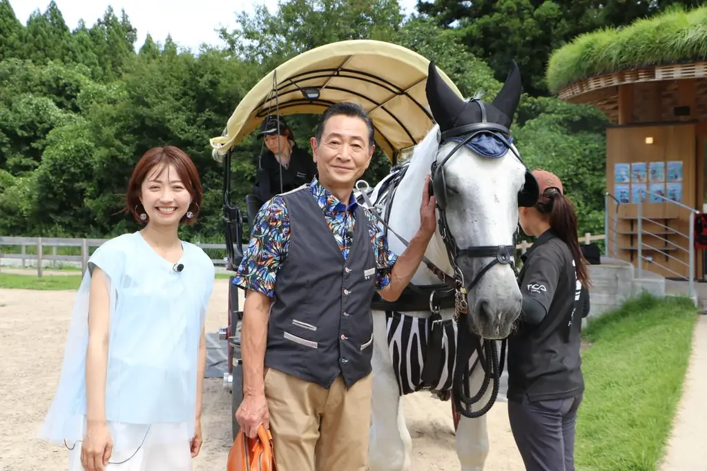 三田村邦彦が滋賀・高島へ｜びわこ箱館山の“映える”絶景スポットに、馬とふれあう新スポットも！近江米＆近江黒鶏＆うなぎ！絶品グルメに三田村大満足！ 画像 6
