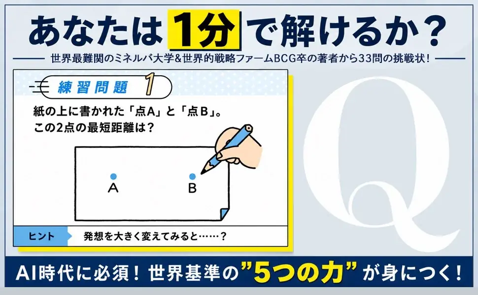 【1問1分で一生が変わる】ミネルバ大学×BCGで学んだ著者による、珠玉の33 問を収録！『コンサル思考1分間トレーニング』発売 画像 3