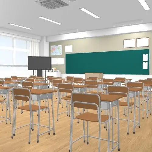 漫画家の「こんな背景がほしい！」を3D化！「漫画で使える3D背景」第2弾、学校の教室・一戸建て・ワンルームが登場 画像 2