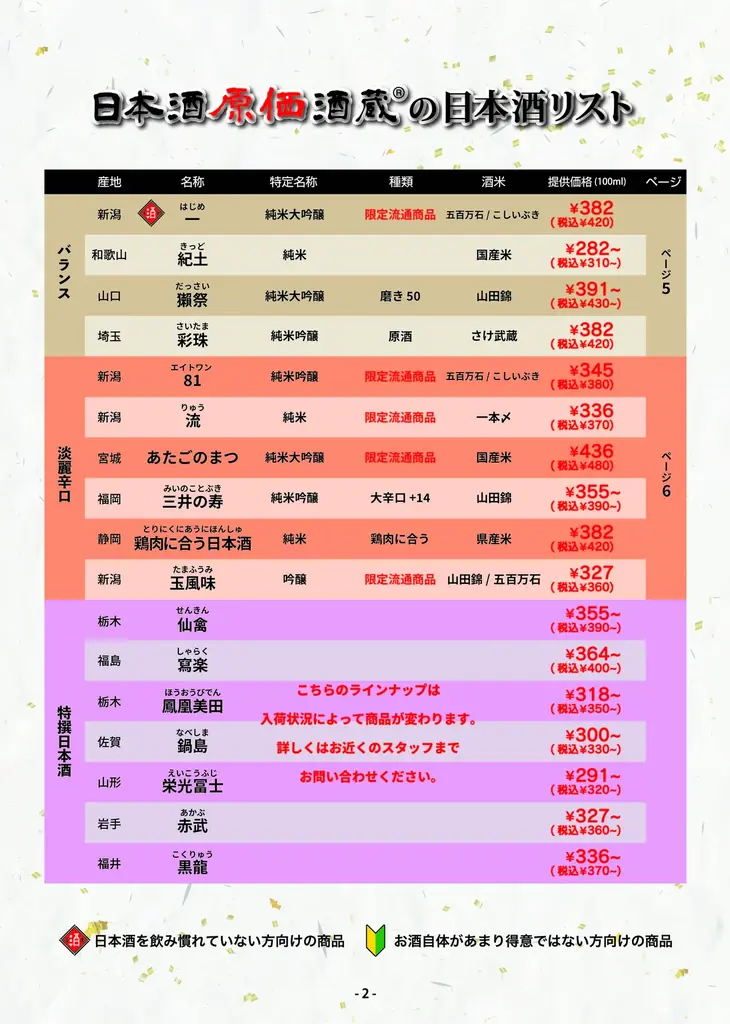 【シルバーウィークは希少酒祭り！】十四代・而今・新政などを一斉開栓！日本酒原価酒蔵「秋酒・希少酒大放出フェア」開催｜9月19日(土)〜9月23日(水) 画像 8