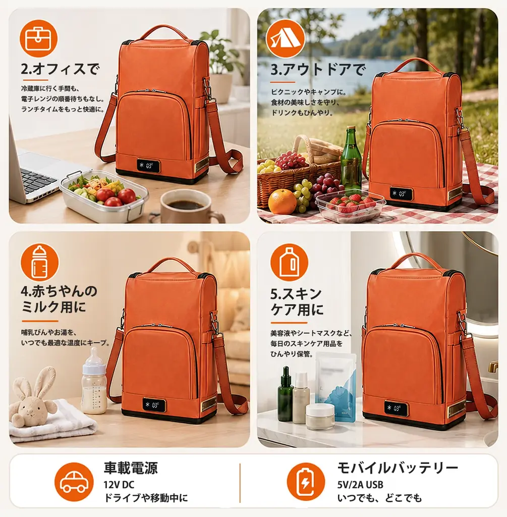 「冷やす」も「温める」も、このバッグひとつ。保冷・保温バッグ「GUOER K2」がMakuakeにて日本先行販売中 画像 10