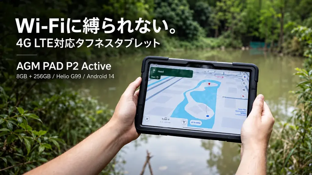 AGM PAD P2 ActiveがAmazonでセール、4G LTE対応タフネス