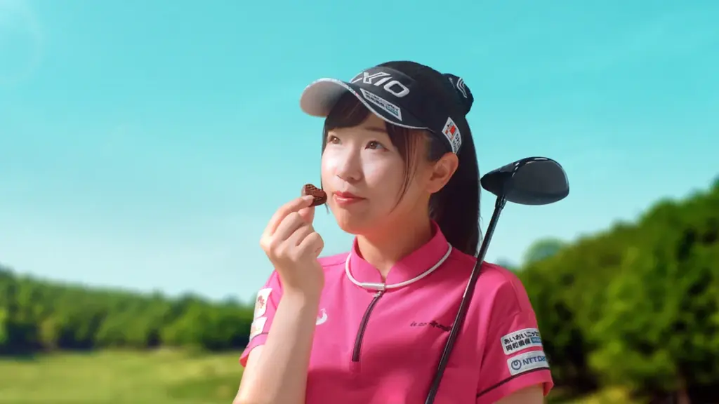 不二家ハートシリーズから「ハートクッキー（ストロベリーチョコ）」登場！ プロゴルファー菅沼菜々選手出演の第4弾CM『届け、ハートの魔法！』篇が完成 画像 7